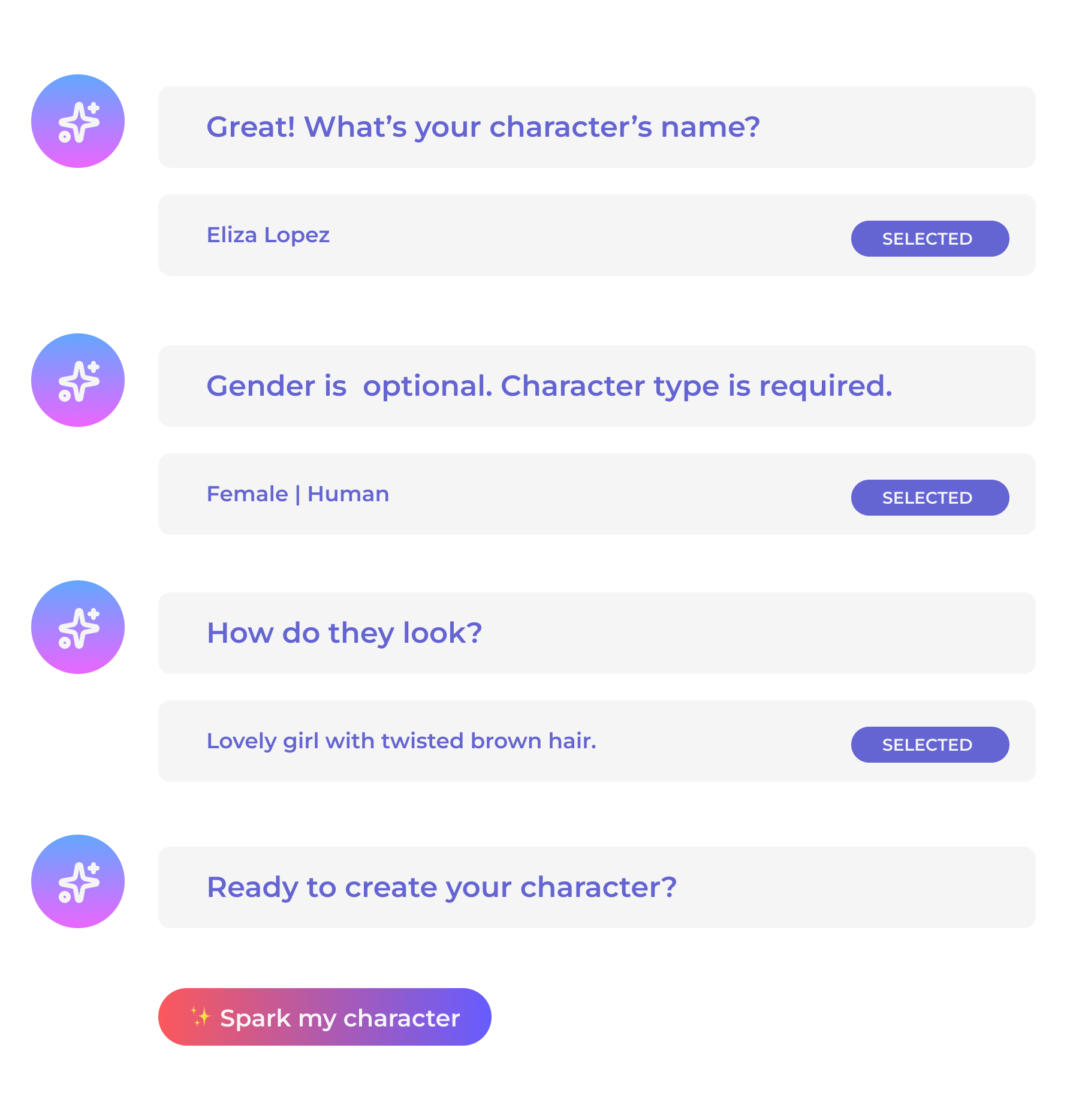 Create Your Own Character